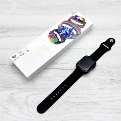 чорний Смарт-годинник Smart Watch GS7 MINI 41 мм, Фітнес годинник з тонометром та пульсоксиметром