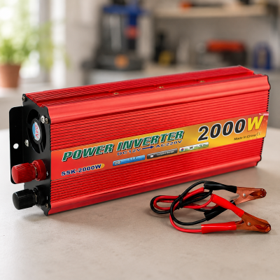Перетворювач 5 CORE 2000W 12V UN-3057 / Автомобільний інвертор 12V/220V 2000W з USB