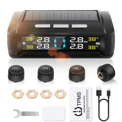 Система контролю тиску в шинах TPMS SOLAR + 4 зовнішні датчики Система контролю тиску в шинах TPMS SOLAR + 4 зовнішні датчики