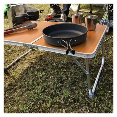 Коричневий Стіл компактний для дому, кемпінгу-пікніка Folding table AND844-846