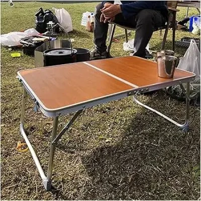 Коричневий Стіл компактний для дому, кемпінгу-пікніка Folding table AND844-846