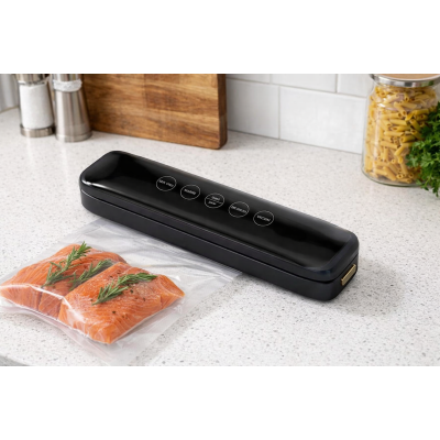 Кухонний вакуумний пакувальник Vacuum sealer Model 10 / Вакууматор для продуктів / Кухонний вакууматор 33х8, 5х6см від мережі