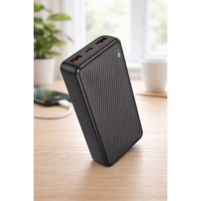 Повербанк Borofone J56A 20000 mAh/ Зарядний пристрій / Power Bank 2xUSB, Type C, micro-USB
