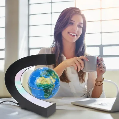 Глобус, що обертається в невагомості Globe Star з підсвічуванням