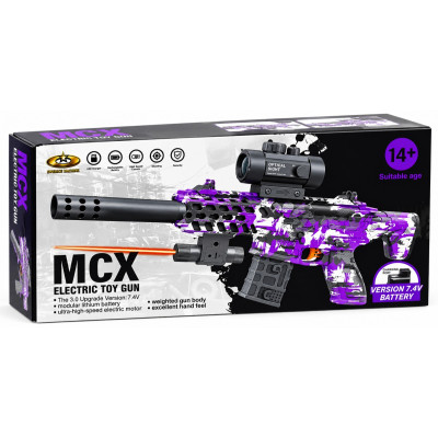 Дитячий іграшковий автомат SY-0288/MCX / Автомат з арбізами Фіолетовий камуфляж Дитячий іграшковий автомат SY-0288/MCX / Автомат з арбізами Фіолетовий камуфляж