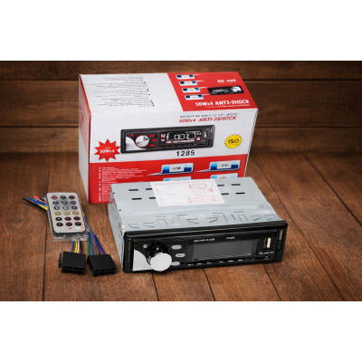 Автомагнітола з LED-індикаторним дисплеєм з анімацією з відображенням діапазону, частоти, номера треку XPRO 1285 ISO MP3 FM USB microSD-карта