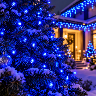 Зовнішня гірлянда-нитка String-Lights 100L 3.3B, 10 м 100 LED Синій Зовнішня гірлянда-нитка String-Lights 100L 3.3B, 10 м 100 LED Синій