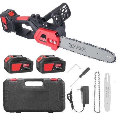 Акумуляторна пилка 12 дюймів червона Electric saw 1200 Вт 48 В Акумуляторна пилка 12 дюймів червона Electric saw 1200 Вт 48 В