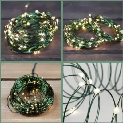 Гірлянда Роса LED на зеленому дроті USB 20*200 AND 5336