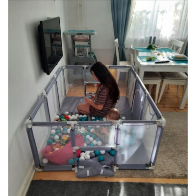 Дитячий манеж-ігрова зона 180×120 см з м'яким дном