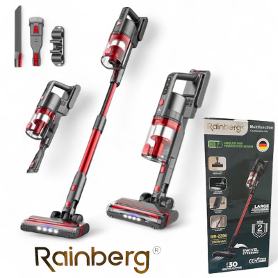 Вертикальний акумуляторний пилосос Rainberg 2500 Вт бездротовий, для прибирання, будинку