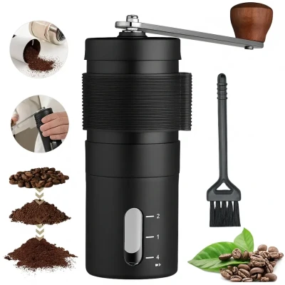 Кавомолка для кавових зерен з керамічними жорнами Coffee GrinderAND LY-957