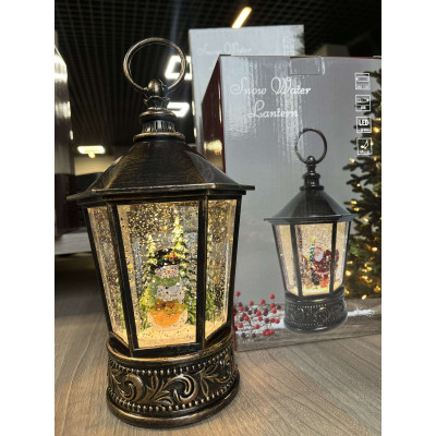 Сніговик Музичний новорічний ліхтар XMAS WDL 24077A