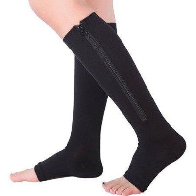 Компресійні гольфи Zip Sox, шкарпетки від варикозу Чорний Компресійні гольфи Zip Sox, шкарпетки від варикозу Чорний