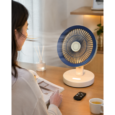 Портативний вентилятор SkyBerg з LED-підсвічуванням / Переносний настільний вентилятор + пульт ДК Портативний вентилятор SkyBerg з LED-підсвічуванням / Переносний настільний вентилятор + пульт ДК
