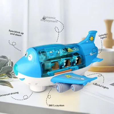 Іграшковий музичний літак з пасажирами, рухається, обертається 360 Airliner Light Music 8811-16 Іграшковий музичний літак з пасажирами, рухається, обертається 360 Airliner Light Music 8811-16