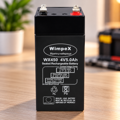 Свинцево-кислотний акумулятор Wimpex WX 450 4V 5Ah AGM/SLA