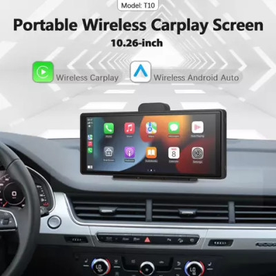 Універсальний сенсорний дисплей 10 дюймів з камерою CarPlay та Android Auto