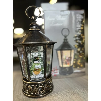 Сніговик Музичний новорічний ліхтар XMAS WDL 24077A