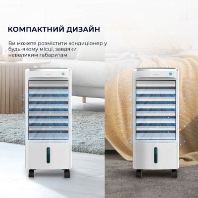 Кондиціонер портативний на колесах 3,5л / Портативний охолоджувач повітря 50Вт Кондиціонер портативний на колесах 3,5л / Портативний охолоджувач повітря 50Вт
