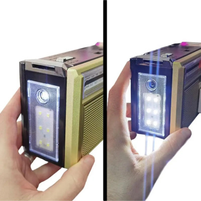 Акумуляторний радіоприймач Golon RX-382 USB/SD з MP3 та LED-ліхтариком Акумуляторний радіоприймач Golon RX-382 USB/SD з MP3 та LED-ліхтариком
