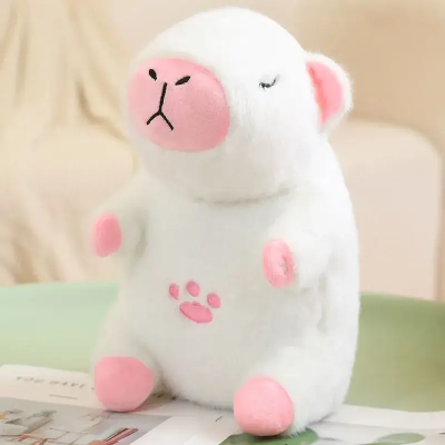 Коричневий Інтерактивна дихаюча Капібара Snuggle Pulse CapyBuddy 30 см м'яка плюшева іграшка