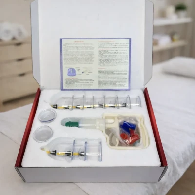 Набір вакуумних масажних банок / Медичні банки /Антицелюлітні банки для масажу 12 штук