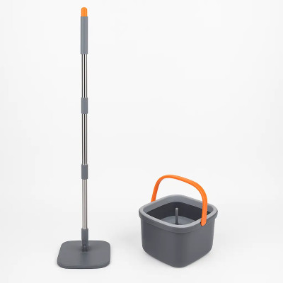 Комплект швабра з відром для миття підлоги Mop with bucket K10 , з віджиманням / Складна швабра