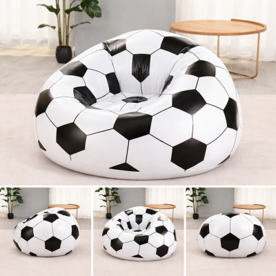 Надувне крісло-пуф Inflatable Sofa / Надувне крісло-мішок 110×110×85 см Чорно-білий Надувне крісло-пуф Inflatable Sofa / Надувне крісло-мішок 110×110×85 см Чорно-білий