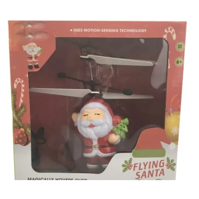 Літаюча іграшка Flying Santa літаючий Дід Мороз Cанта Клаус