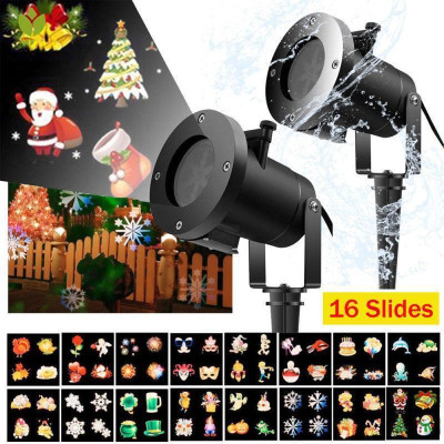 Лазерний проектор Christmas Laser Projector 16 картриджів Лазерний проектор Christmas Laser Projector 16 картриджів