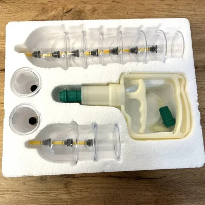 Набір вакуумних масажних банок / Медичні банки /Антицелюлітні банки для масажу 12 штук