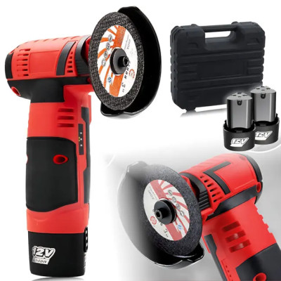 Аккумуляторная мини болгарка в кейсе 2АКБ +5 дисков RED