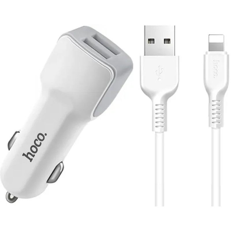 Адаптер ОЗУ Hoco Z23 dual-port car charger 2USB 2.4A