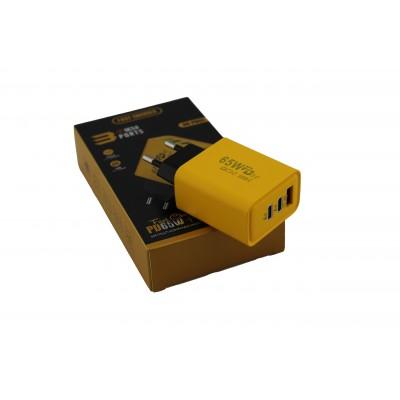 Адаптер USB та 2 TYPE C 65W