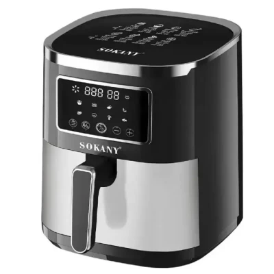 Аерофритюрка Sokany SK 10052 1700W Аерогриль безмасляна мультипіч для приготування без олії 7 л з сенсорним керуванням