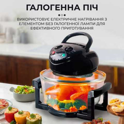 Аерофритюрка 6в1 SOKANY SK-560 електрична аерогриль 13 л 1400 Вт галогенна піч температура до 250 С Аерофритюрка 6в1 SOKANY SK-560 електрична аерогриль 13 л 1400 Вт галогенна піч температура до 250 С