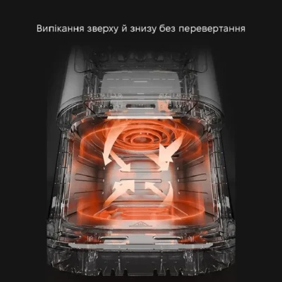 Аерофритюрниця Domotec MS-3223 12 літрів потужністю 3500W, два тіни