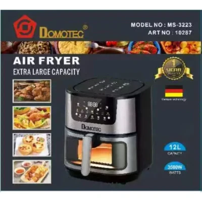 Аерофритюрниця Domotec MS-3223 12 літрів потужністю 3500W, два тіни