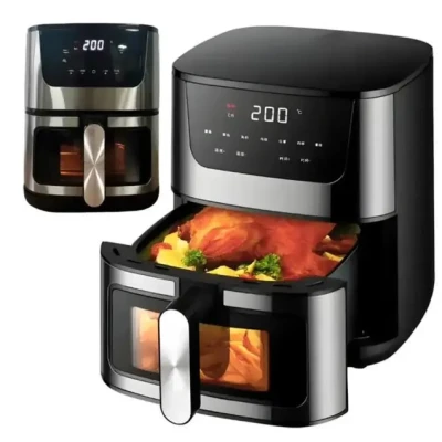 Аерогриль Rainberg RB 2268 4200W аерофритюрниця безмасляна для приготування без олії з регулюванням температури 8 л