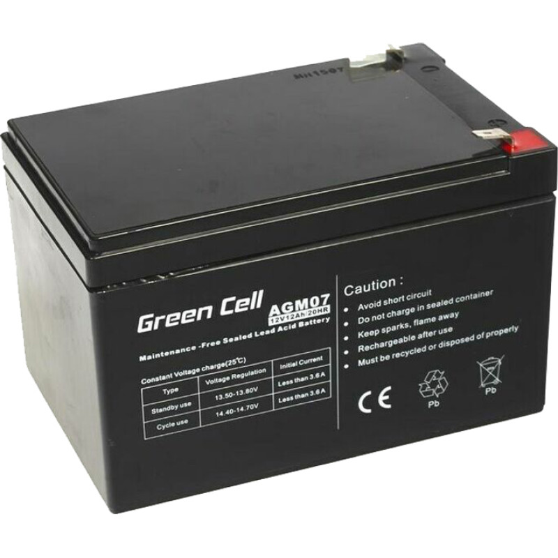 Акумуляторна батарея Greencell AGM 12V 12Ah