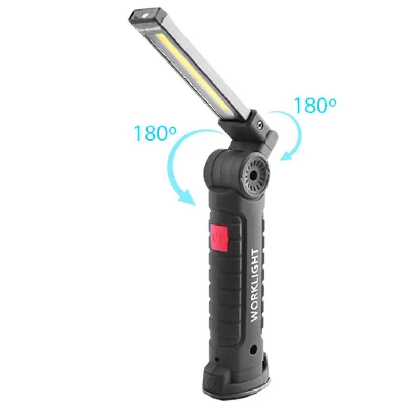 Акумуляторний ліхтар лампа світильник WORKLIGHT W-52 складаний (від USB/з МАГНІТОМ/з гачком)