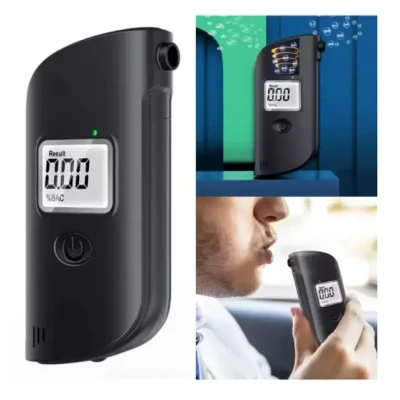 Алкотестер з LCD дисплеєм від батарейок / Тестер на алкоголь / Алкометр / Алкотестер портативний