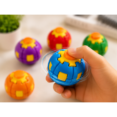 Антистрес спіннер / Механічна обертова кулька-спіннер Spin Ball / Прес-спіннер