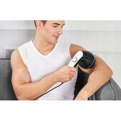 NEW Антицелюлітний масажер Body Massage, 4 насадки / Вібромасажер з ІЧ підігрівом / Масажер для тіла