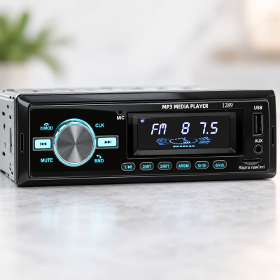 Автомагнітола 1289 ISO / Автомагнітола з дисплеєм та пультом /USB/MP3 / Автомобільна магнітола