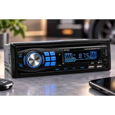 Автомагнітола MP3 580BT / Автомагнітола 1 DIN / Магнітола в авто з Bluetooth
