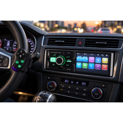 Автомагнітола MP5 4064T / Автомагнітола з екраном 4.1", 1DIN / Магнітофон в машину Bluetooth