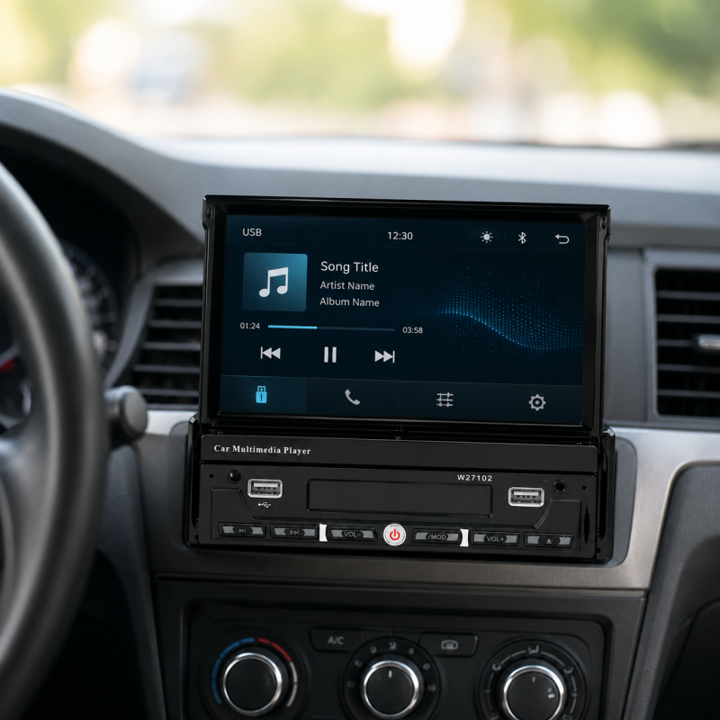 Автомагнітола із сенсорним дисплеєм SWM 7102 1DIN / Магнітала з Bluetooth / Car Stereo MP5