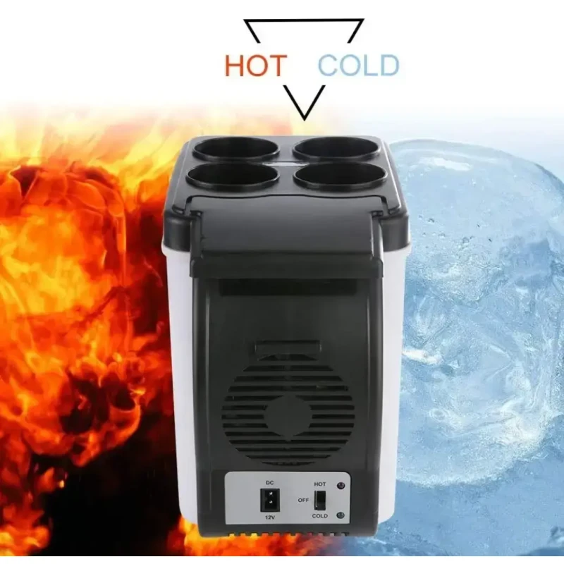 Автомобільний міні-холодильник Cooling and Warming Refrigerator 6L, Холодильник для машини